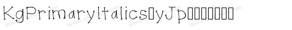 KgPrimaryItalics-yJp3字体转换