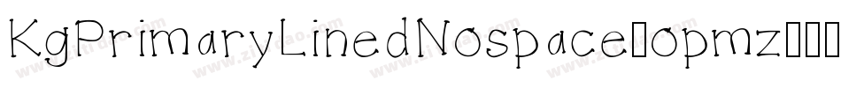 KgPrimaryLinedNospace-opmz字体转换