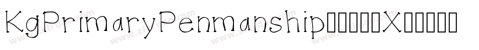 KgPrimaryPenmanship2-013X字体转换