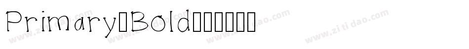 Primary-Bold字体转换