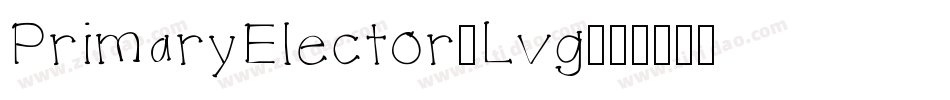 PrimaryElector-Lvg字体转换