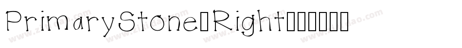 PrimaryStone-Right字体转换