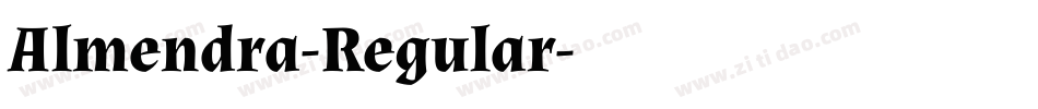 Almendra-Regular字体转换