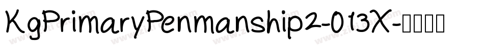KgPrimaryPenmanship2-013X字体转换
