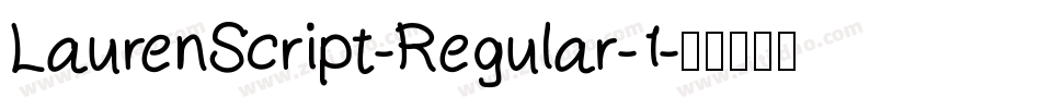 LaurenScript-Regular-1字体转换