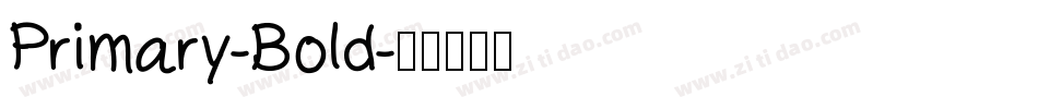 Primary-Bold字体转换