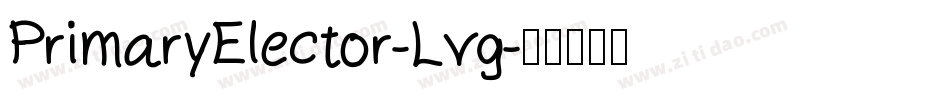 PrimaryElector-Lvg字体转换