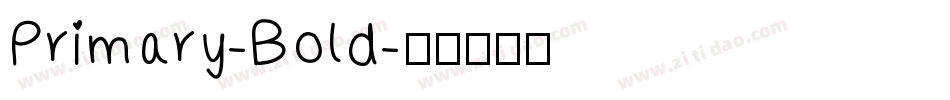 Primary-Bold字体转换