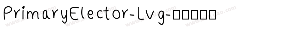 PrimaryElector-Lvg字体转换