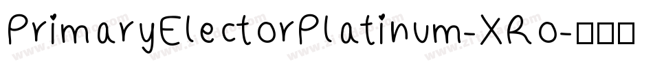 PrimaryElectorPlatinum-XRo字体转换