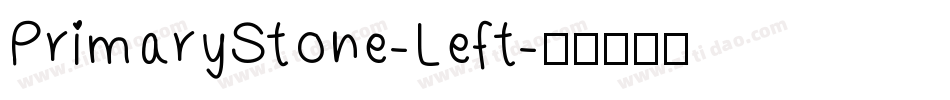 PrimaryStone-Left字体转换
