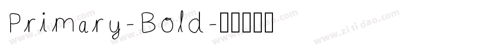 Primary-Bold字体转换