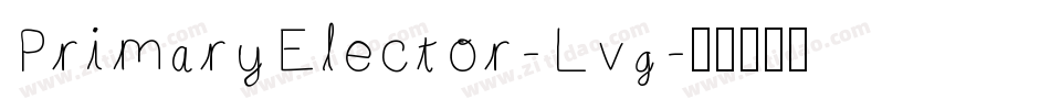 PrimaryElector-Lvg字体转换