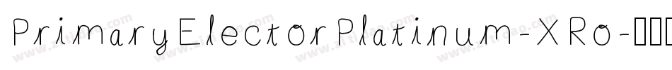 PrimaryElectorPlatinum-XRo字体转换