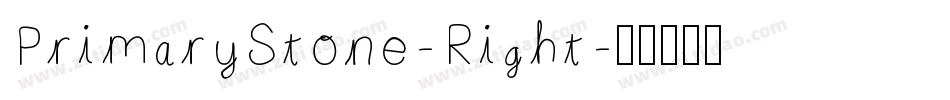 PrimaryStone-Right字体转换