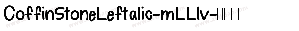 CoffinStoneLeftalic-mLLlv字体转换