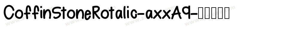 CoffinStoneRotalic-axxA9字体转换