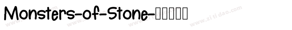Monsters-of-Stone字体转换
