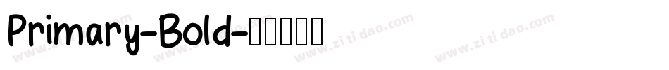 Primary-Bold字体转换