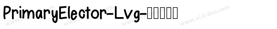 PrimaryElector-Lvg字体转换