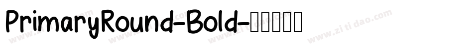 PrimaryRound-Bold字体转换