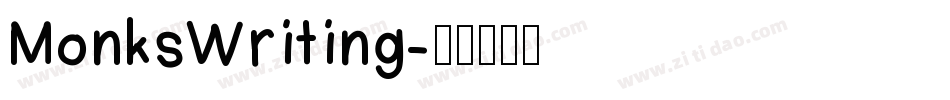 MonksWriting字体转换
