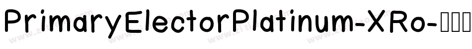 PrimaryElectorPlatinum-XRo字体转换