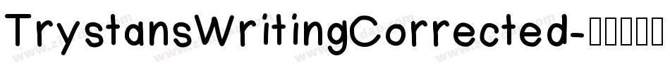 TrystansWritingCorrected字体转换