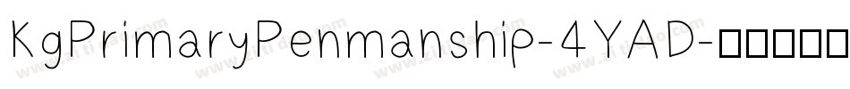 KgPrimaryPenmanship-4YAD字体转换