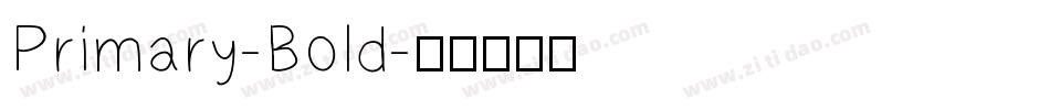 Primary-Bold字体转换