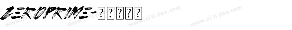 zeroprime字体转换