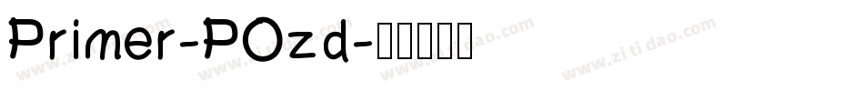 Primer-POzd字体转换