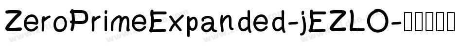 ZeroPrimeExpanded-jEZLO字体转换