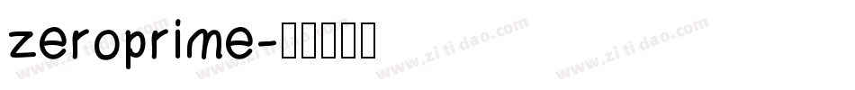 zeroprime字体转换