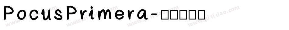 PocusPrimera字体转换