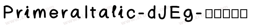 PrimeraItalic-dJEg字体转换