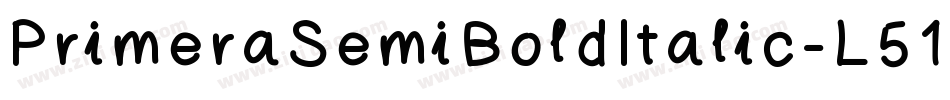 PrimeraSemiBoldItalic-L51G字体转换 PrimeraSemiBoldItalic-L51G字体转换
