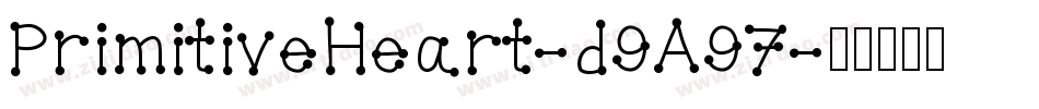 PrimitiveHeart-d9A97字体转换