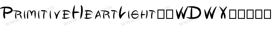 PrimitiveHeartLight-0WDWX字体转换 PrimitiveHeartLight-0WDWX字体转换