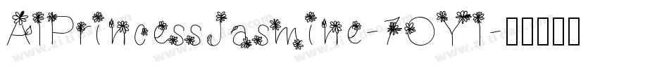 AlPrincessJasmine-7OYl字体转换