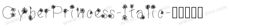 CyberPrincess-Italic字体转换