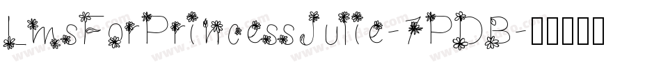 LmsForPrincessJulie-7PDB字体转换