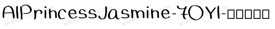 AlPrincessJasmine-7OYl字体转换