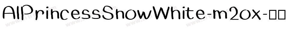 AlPrincessSnowWhite-m2ox字体转换