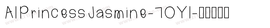 AlPrincessJasmine-7OYl字体转换