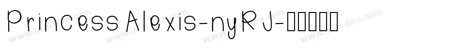PrincessAlexis-nyRJ字体转换