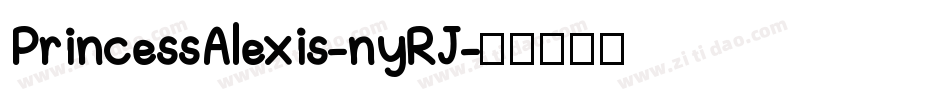 PrincessAlexis-nyRJ字体转换