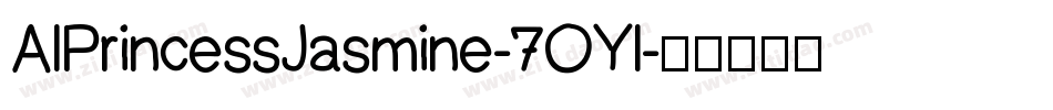 AlPrincessJasmine-7OYl字体转换