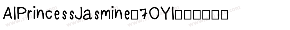 AlPrincessJasmine-7OYl字体转换