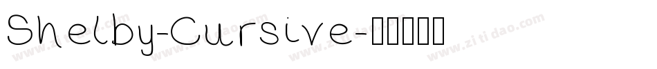 Shelby-Cursive字体转换